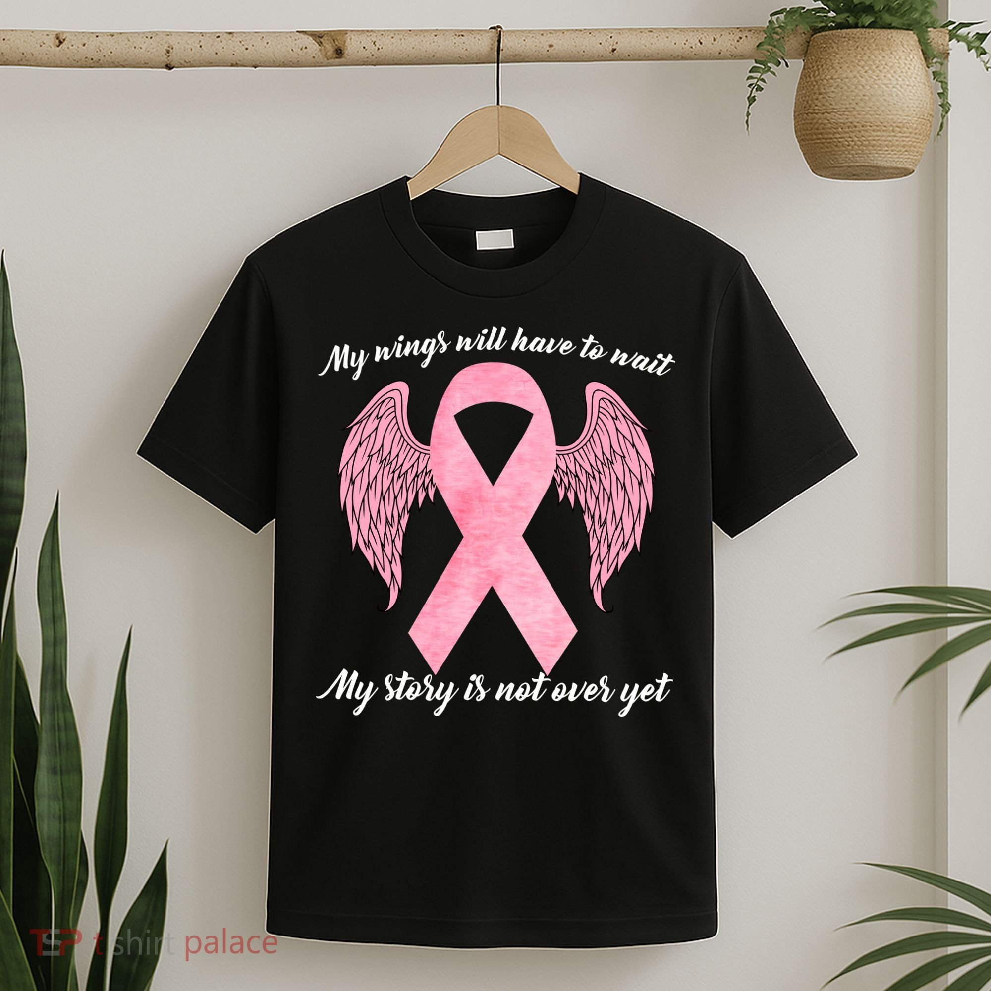 Breast Cancer My Wings Will Have To Wait T-Shirt