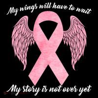 Breast Cancer My Wings Will Have To Wait Mousepad thumb 1