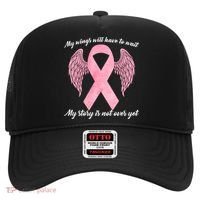 Breast Cancer My Wings Will Have To Wait Hat thumb 0