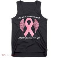 Breast Cancer My Wings Will Have To Wait Tank Top thumb 0