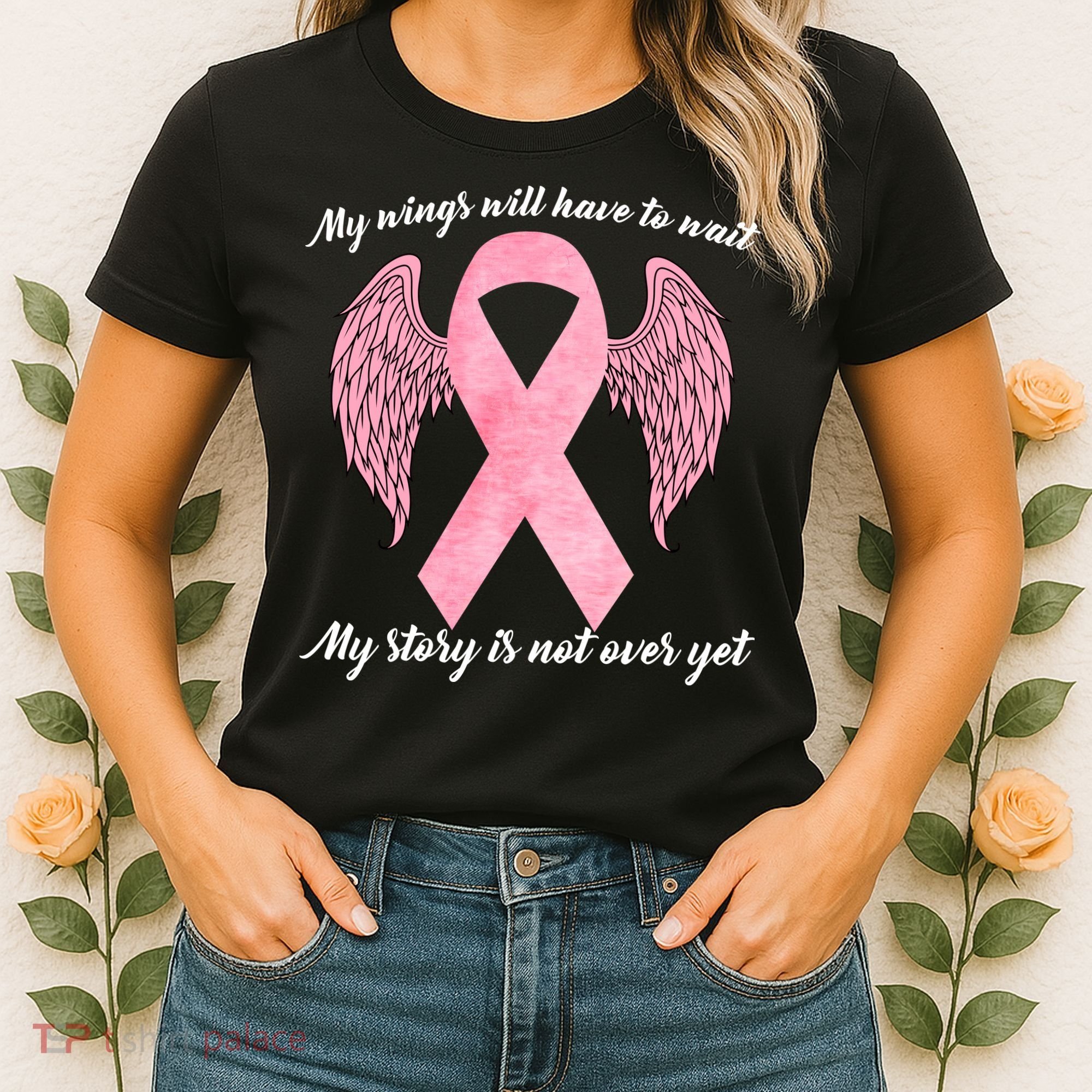 Breast Cancer My Wings Will Have To Wait Women's T-Shirt