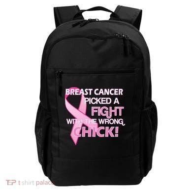 Breast Cancer Picked The Wrong Chick Backpack