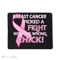 Breast Cancer Picked The Wrong Chick Mousepad thumb 0