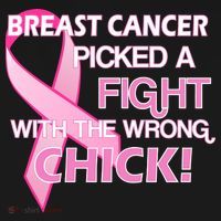 Breast Cancer Picked The Wrong Chick Mousepad thumb 1