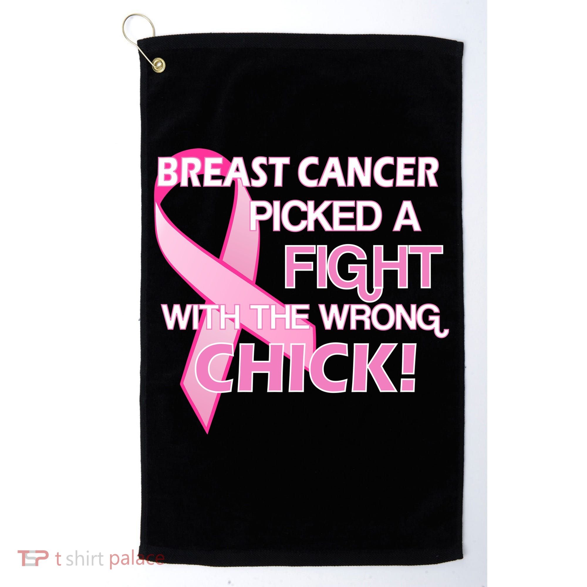 Breast Cancer Picked The Wrong Chick Golf Towel