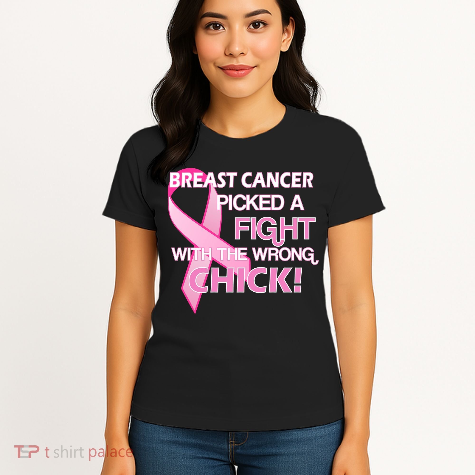 Breast Cancer Picked The Wrong Chick Women's T-Shirt