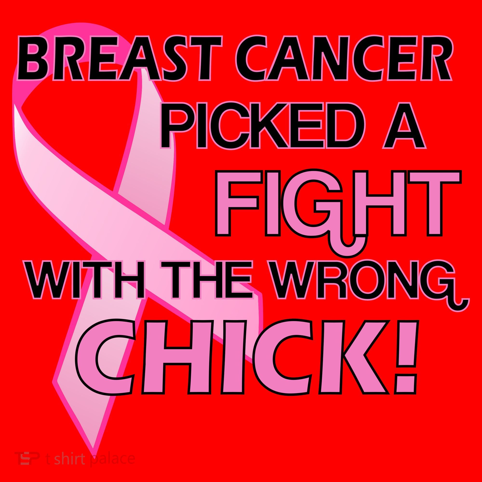 Breast Cancer Picked The Wrong Chick Santa Hat