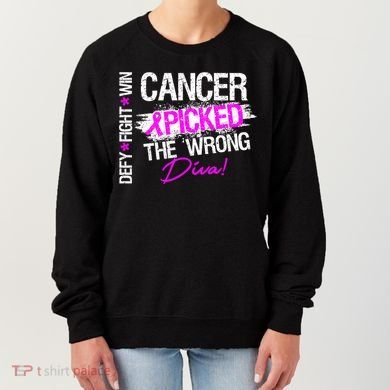 Breast Cancer Picked The Wrong Diva Women's Sweatshirt