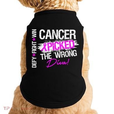 Breast Cancer Picked The Wrong Diva Doggie Tank