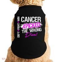 Breast Cancer Picked The Wrong Diva Doggie Tank thumb 0