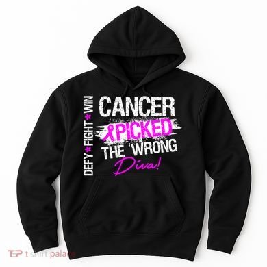 Breast Cancer Picked The Wrong Diva Hoodie
