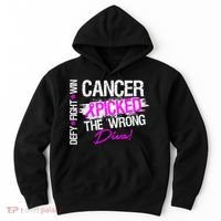 Breast Cancer Picked The Wrong Diva Hoodie thumb 0