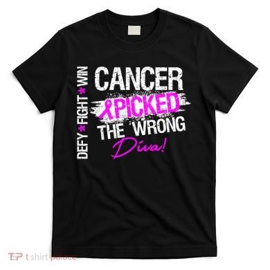 Breast Cancer Picked The Wrong Diva T-Shirt