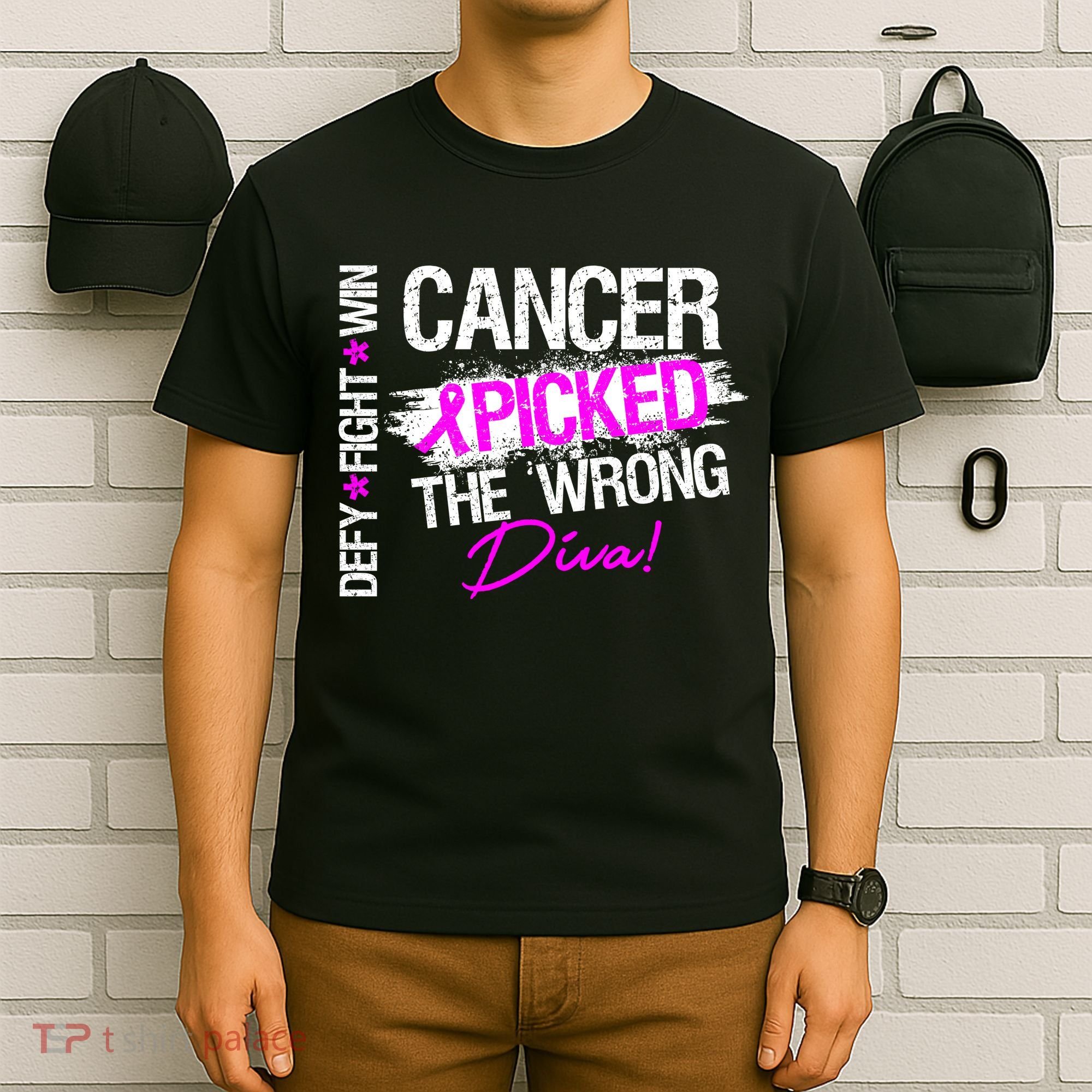 Breast Cancer Picked The Wrong Diva T-Shirt