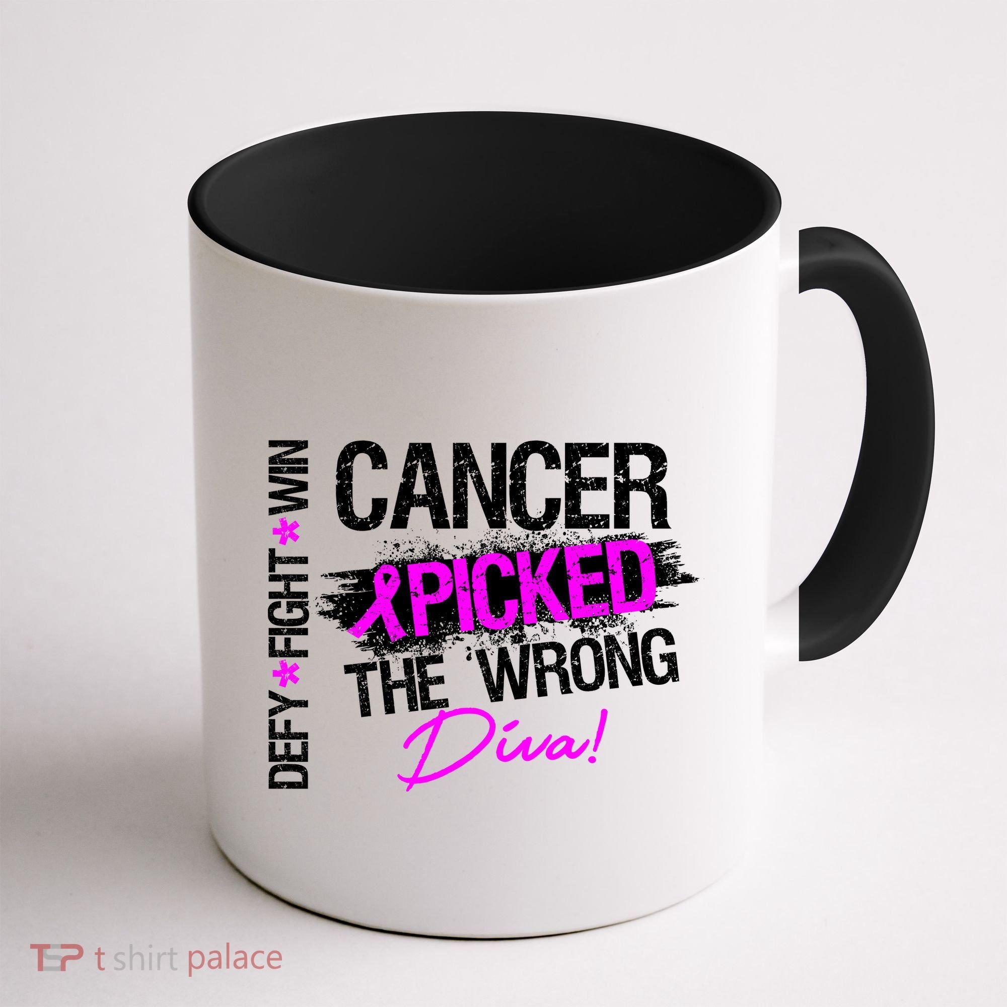 Breast Cancer Picked The Wrong Diva Coffee Mug