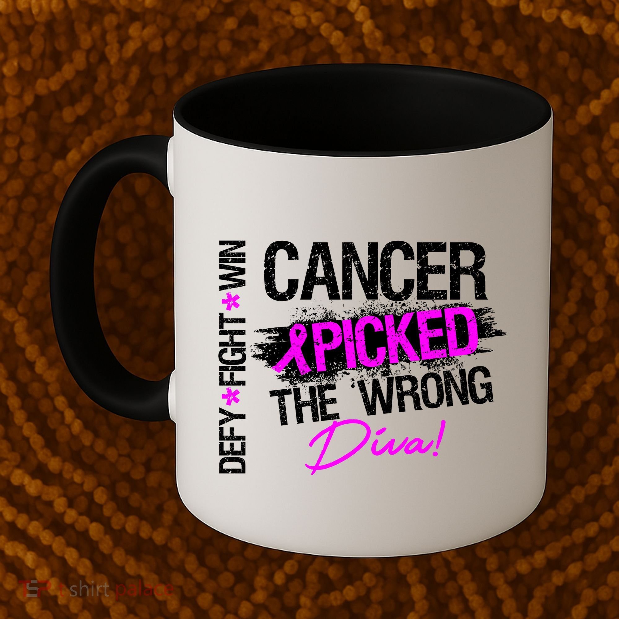 Breast Cancer Picked The Wrong Diva Coffee Mug