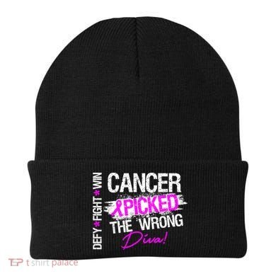 Breast Cancer Picked The Wrong Diva Beanie
