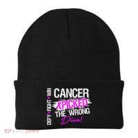 Breast Cancer Picked The Wrong Diva Beanie thumb 0