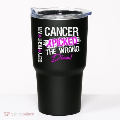 Breast Cancer Picked The Wrong Diva Tumbler
