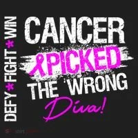 Breast Cancer Picked The Wrong Diva Tumbler thumb 3
