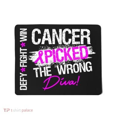 Breast Cancer Picked The Wrong Diva Mousepad