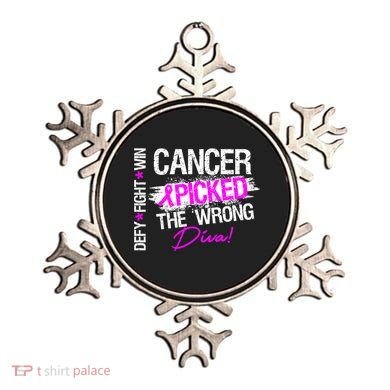 Breast Cancer Picked The Wrong Diva Ornament