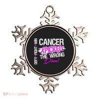 Breast Cancer Picked The Wrong Diva Ornament thumb 0