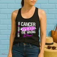 Breast Cancer Picked The Wrong Diva Women's Tank Top thumb 2