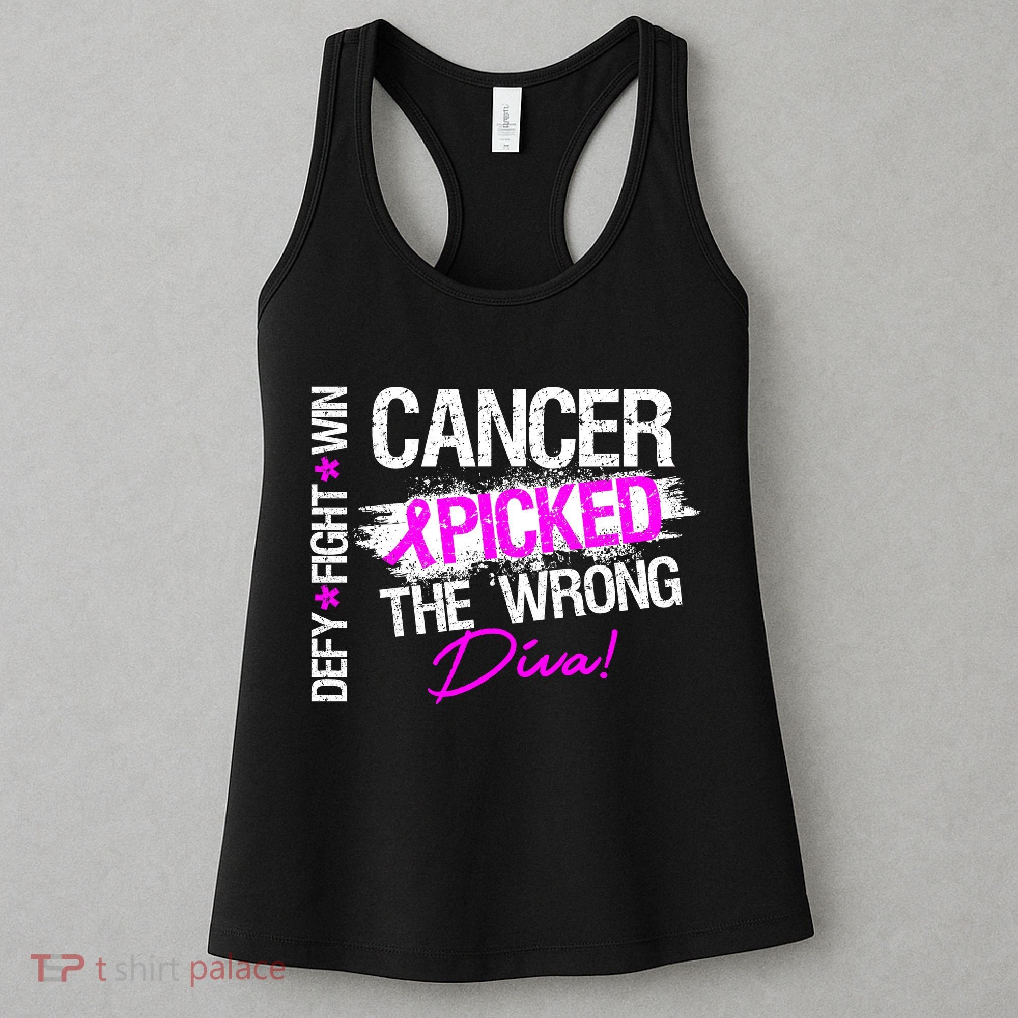 Breast Cancer Picked The Wrong Diva Women's Tank Top