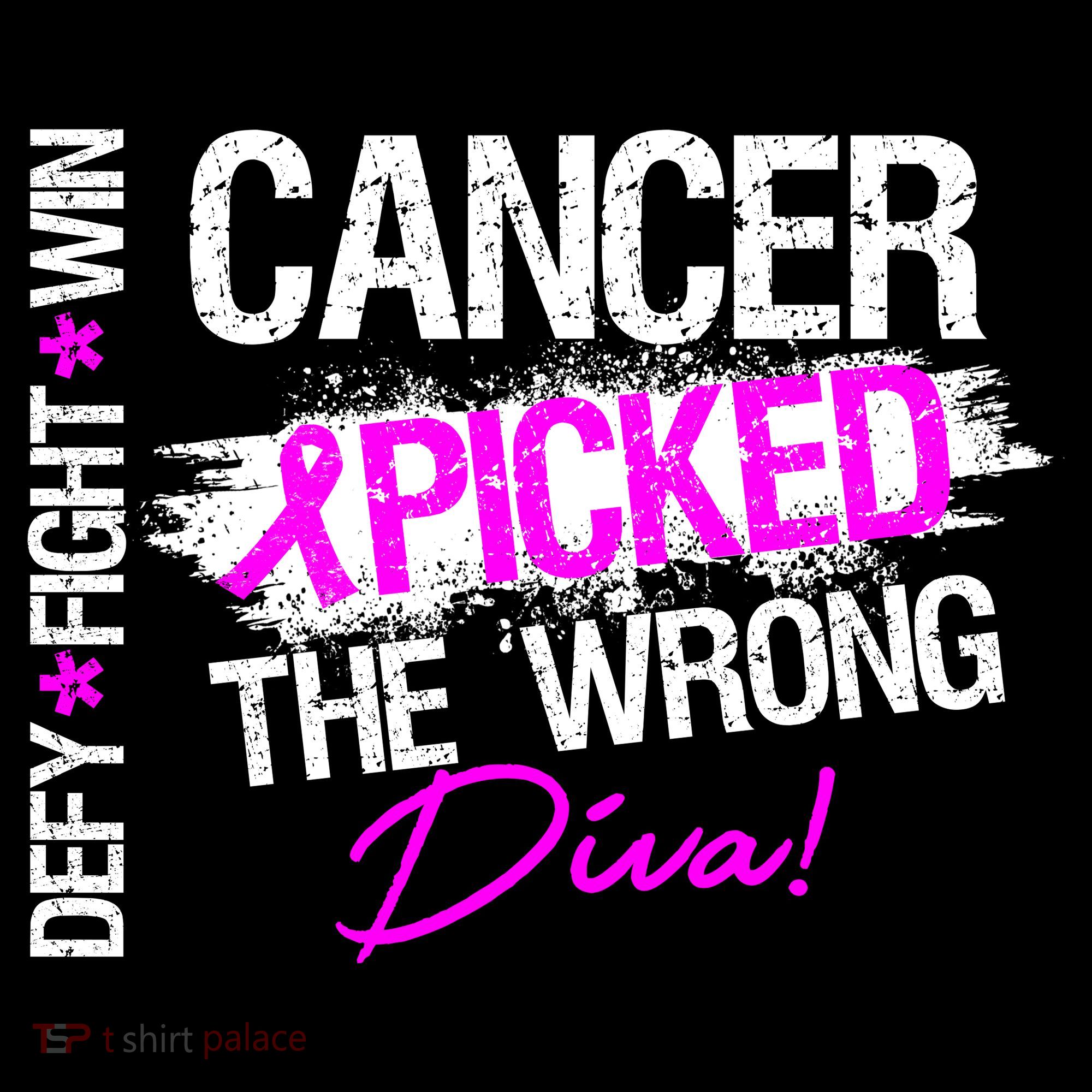Breast Cancer Picked The Wrong Diva Women's Tank Top