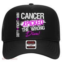 Breast Cancer Picked The Wrong Diva Hat thumb 0