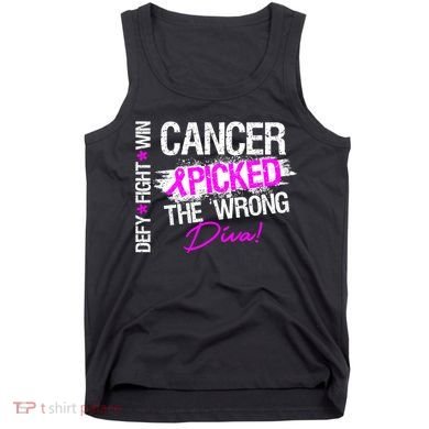 Breast Cancer Picked The Wrong Diva Tank Top
