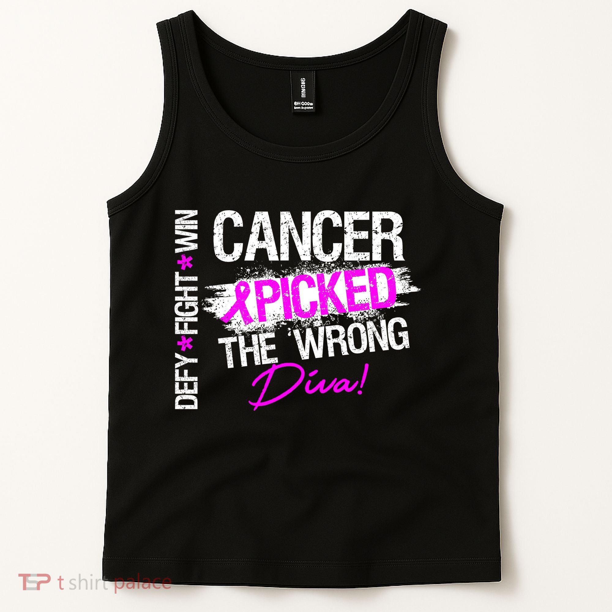 Breast Cancer Picked The Wrong Diva Tank Top