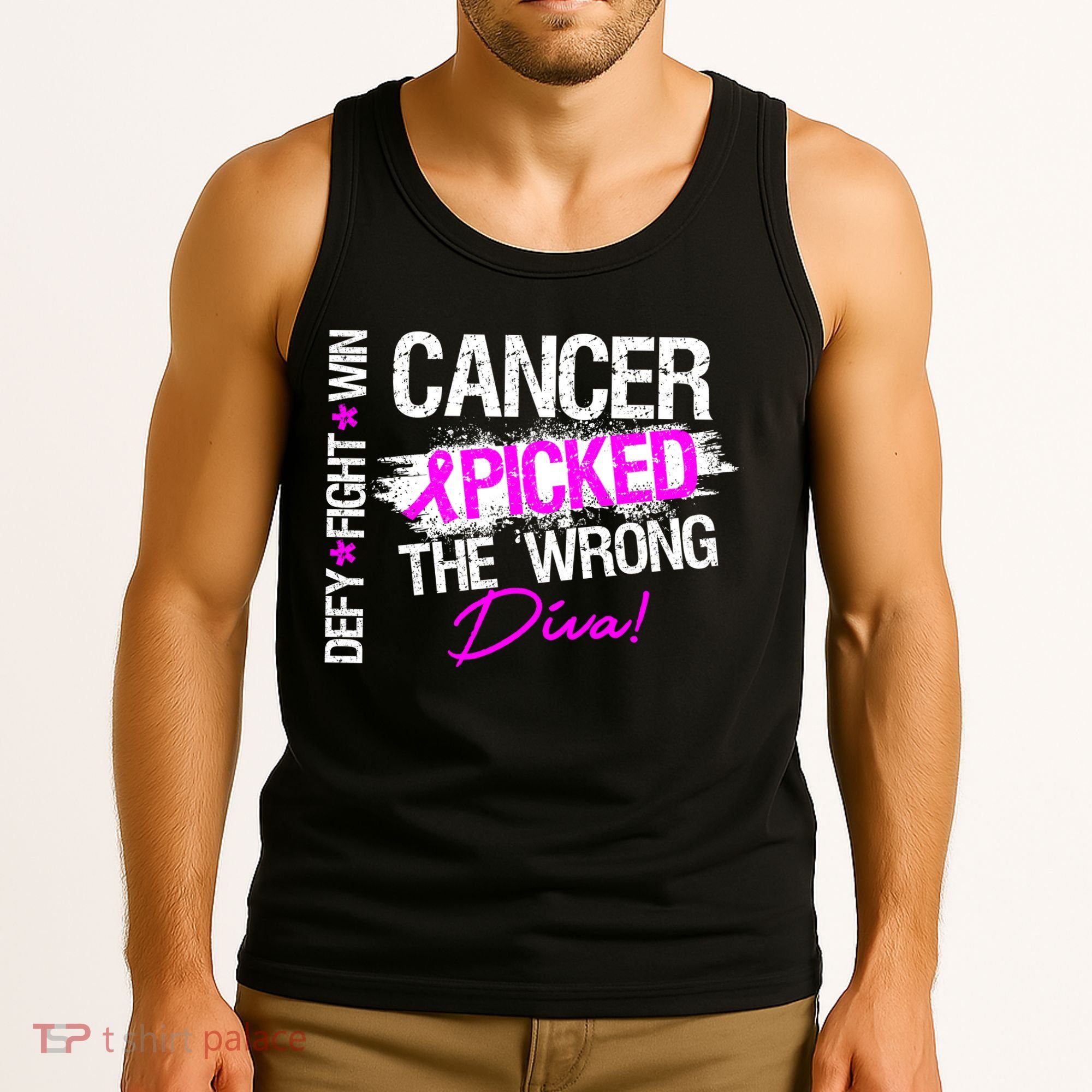 Breast Cancer Picked The Wrong Diva Tank Top
