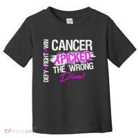 Breast Cancer Picked The Wrong Diva Toddler T-Shirt thumb 0