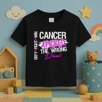 Breast Cancer Picked The Wrong Diva Toddler T-Shirt thumb 3