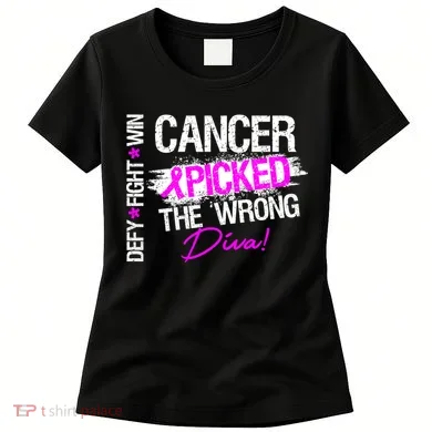 Breast Cancer Picked The Wrong Diva Women's T-Shirt