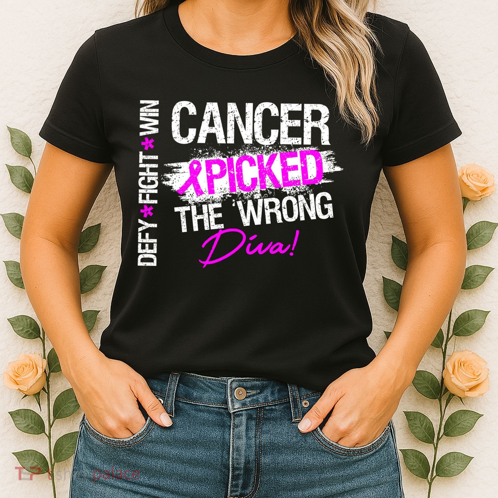 Breast Cancer Picked The Wrong Diva Women's T-Shirt