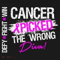 Breast Cancer Picked The Wrong Diva Tote Bag thumb 4