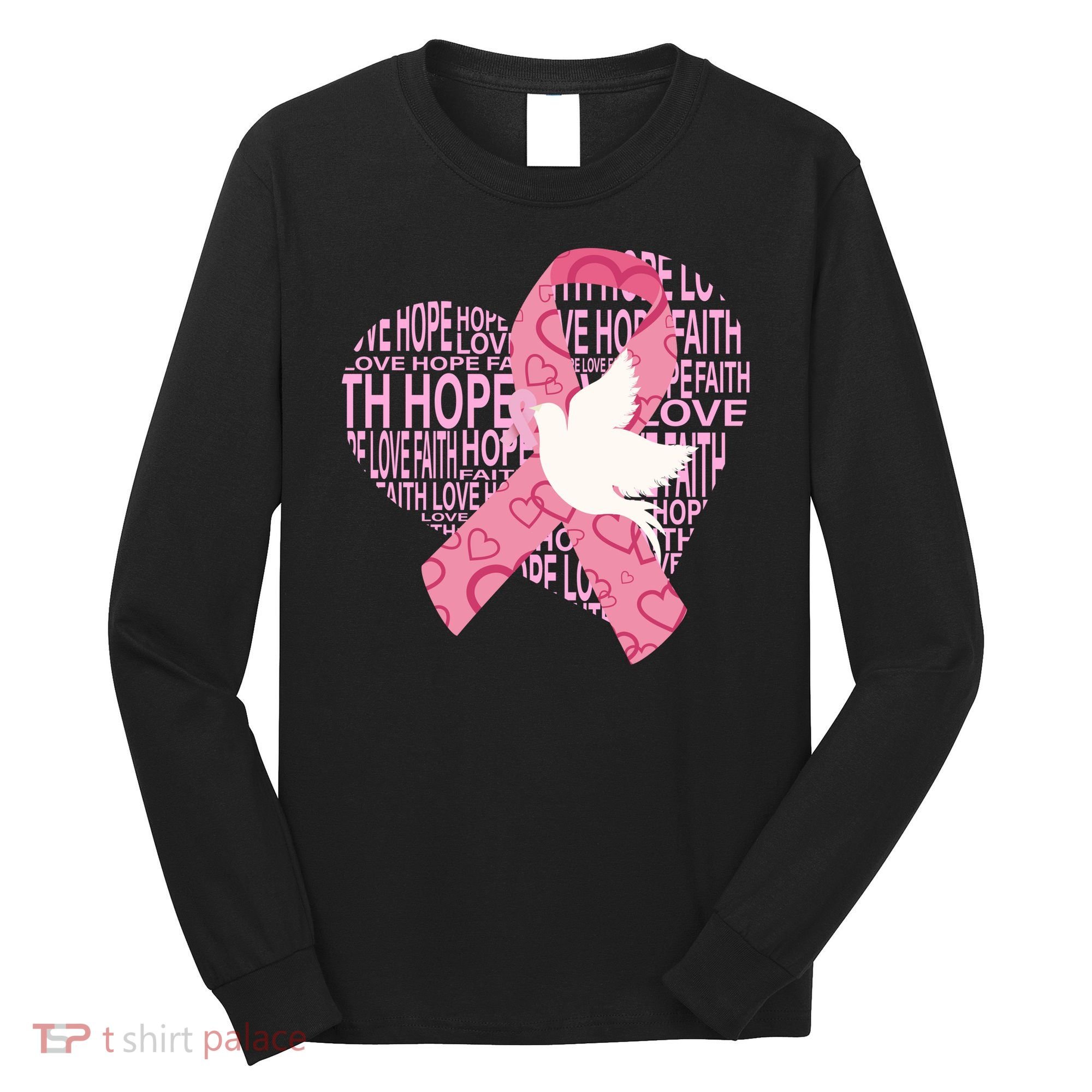 Breast Cancer Ribbon Of Love  Long Sleeve Shirt
