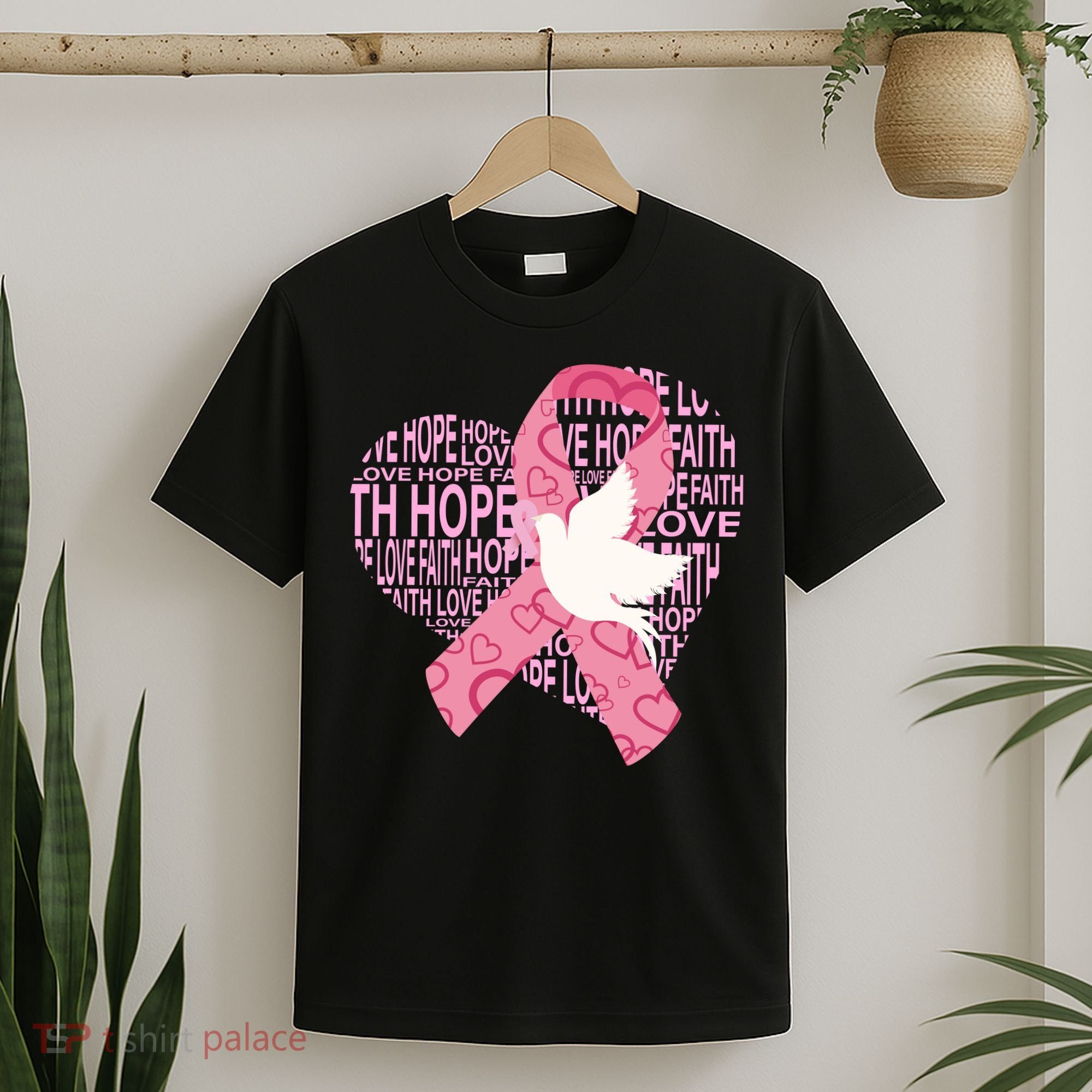 Breast Cancer Ribbon Of Love  T-Shirt