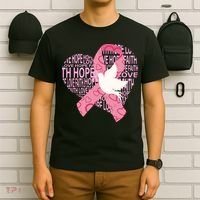 Breast Cancer Ribbon Of Love  T-Shirt thumb 6