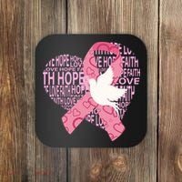 Breast Cancer Ribbon Of Love  Coaster thumb 0