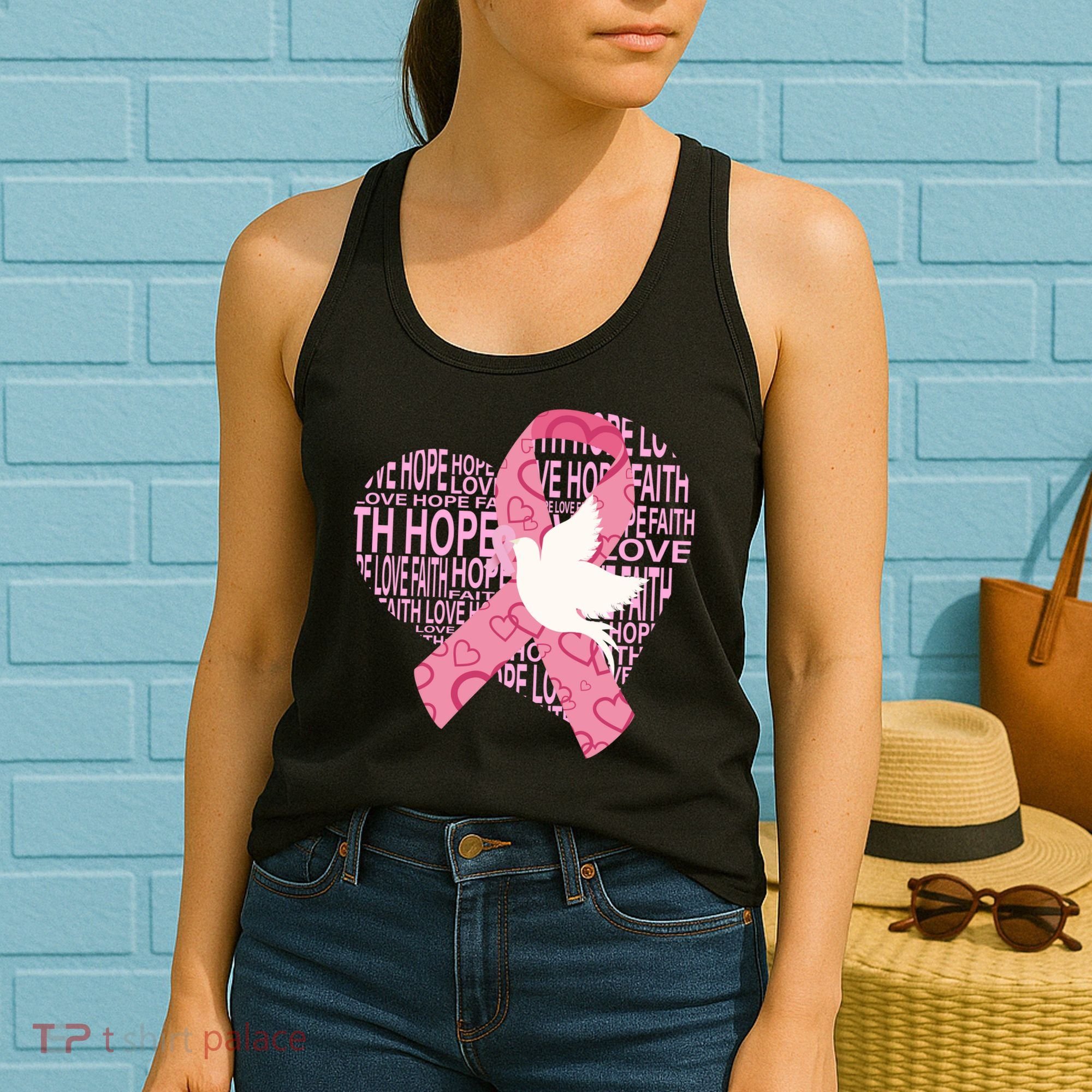 Breast Cancer Ribbon Of Love  Women's Tank Top