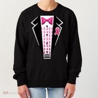 Breast Cancer Ribbon Tuxedo Women's Sweatshirt thumb 0