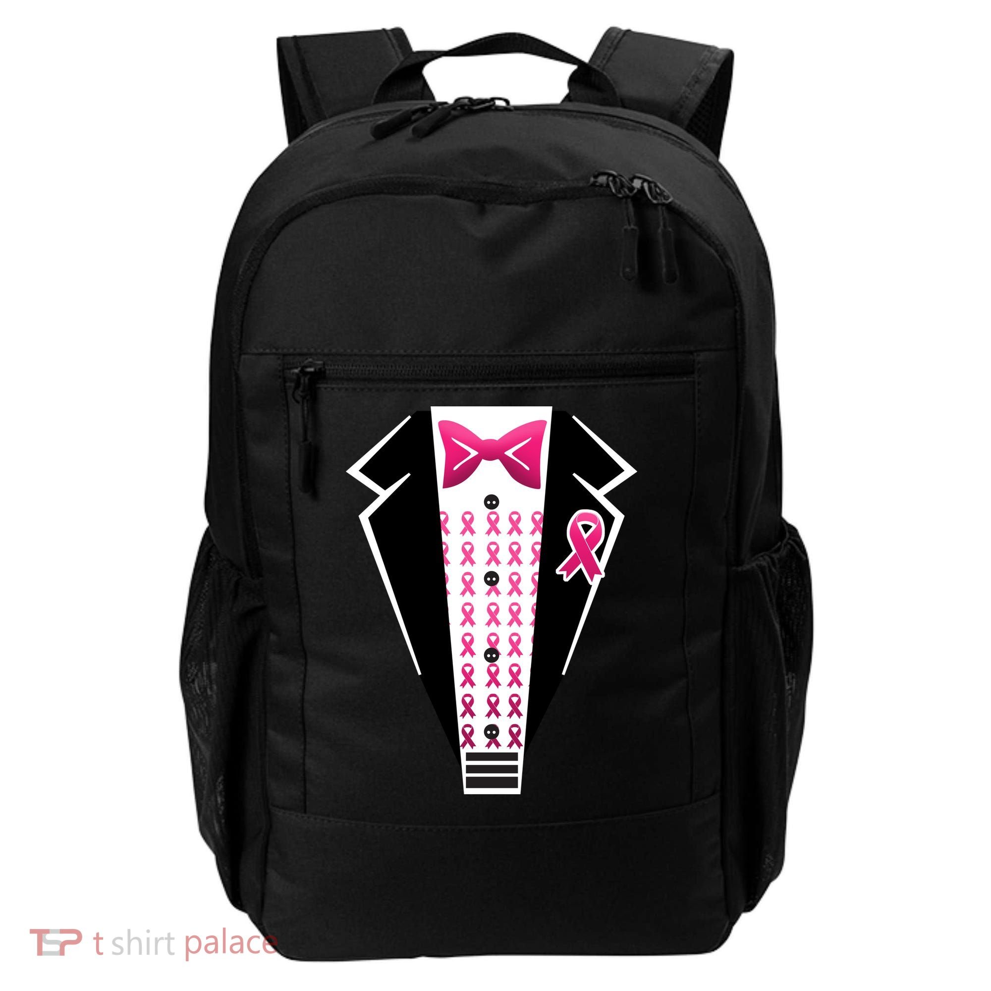 Breast Cancer Ribbon Tuxedo Backpack