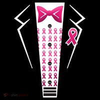 Breast Cancer Ribbon Tuxedo Women's Hoodie thumb 2