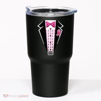 Breast Cancer Ribbon Tuxedo Tumbler thumb 0