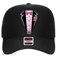 Breast Cancer Ribbon Tuxedo Hat thumb 0