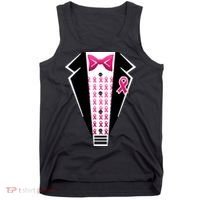 Breast Cancer Ribbon Tuxedo Tank Top thumb 0